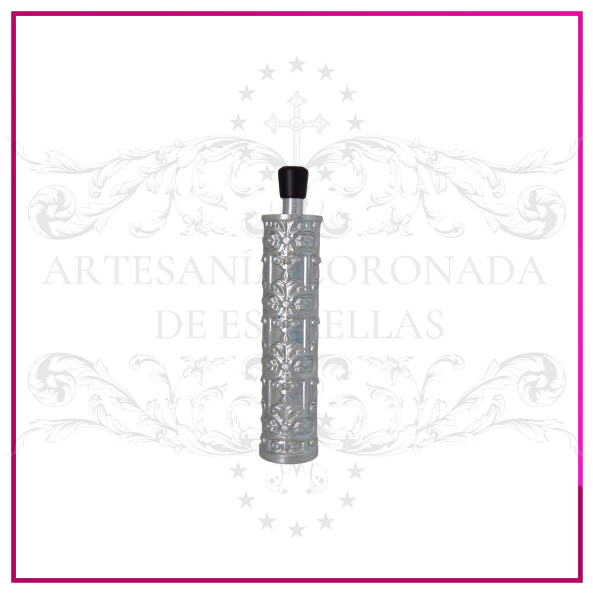 Cetro Cofrade Plateado Floral