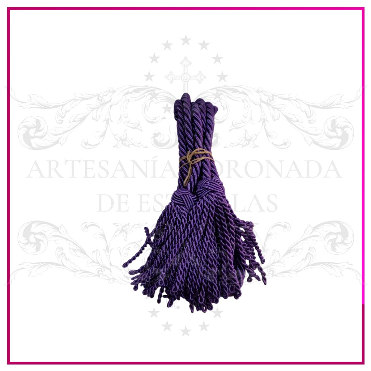 Cíngulo Morado Flecos Rizados