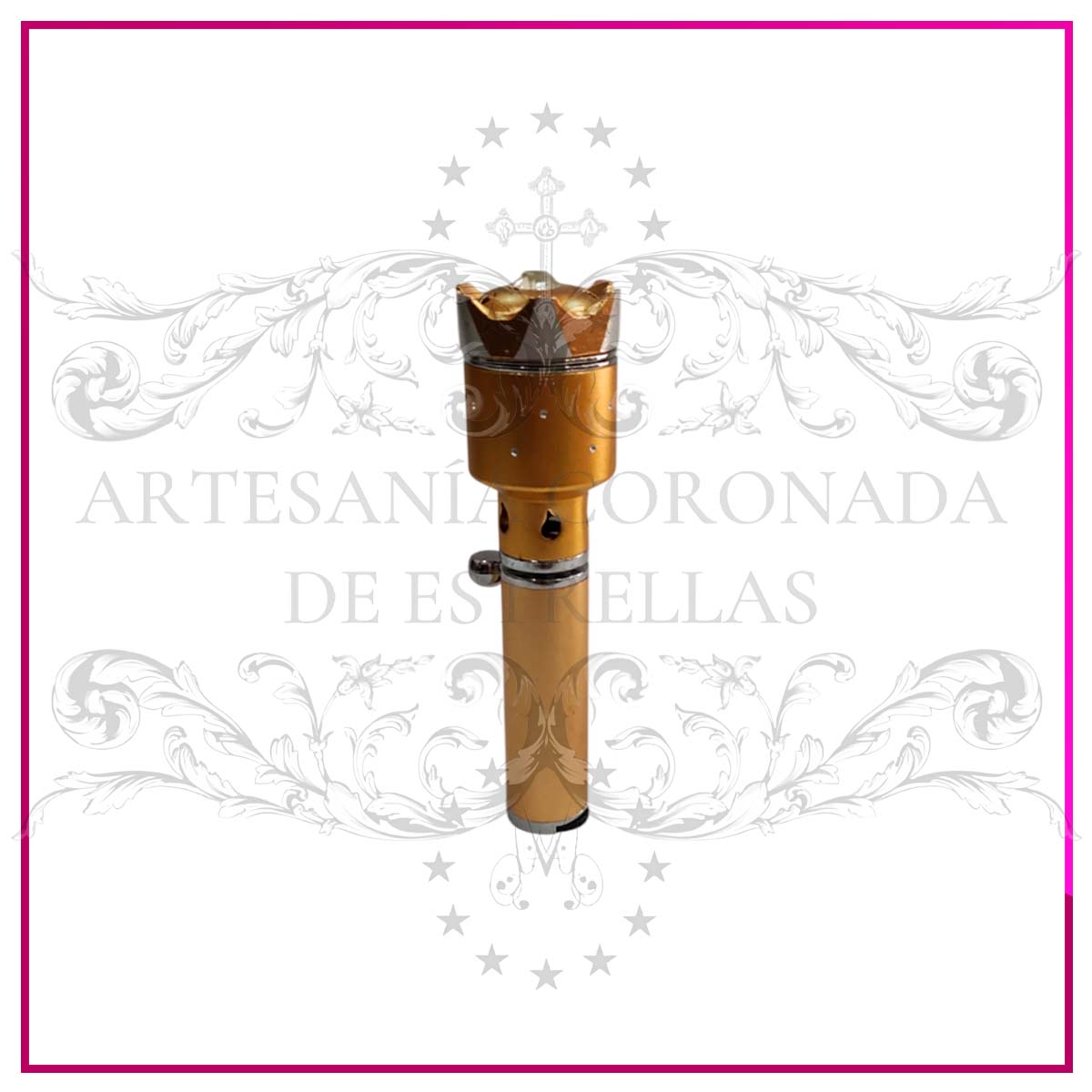 incensario portátil dorado