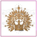 Corona Cofrade Imperial Calada con Ráfagas Estilizadas