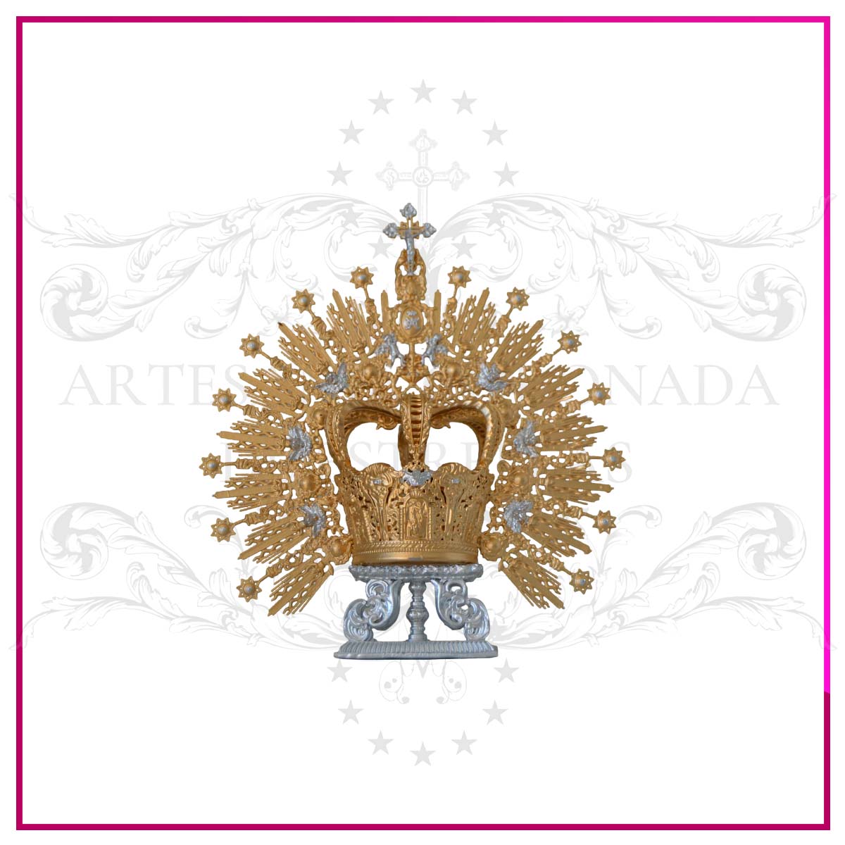Corona Cofrade Imperial Calada con Ráfagas