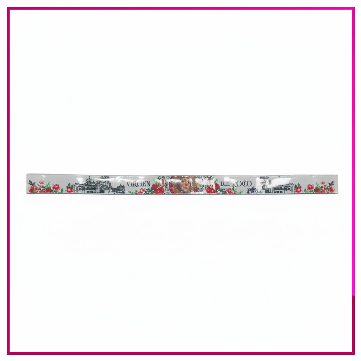 Pulsera de tela tejida virgen del Rocio